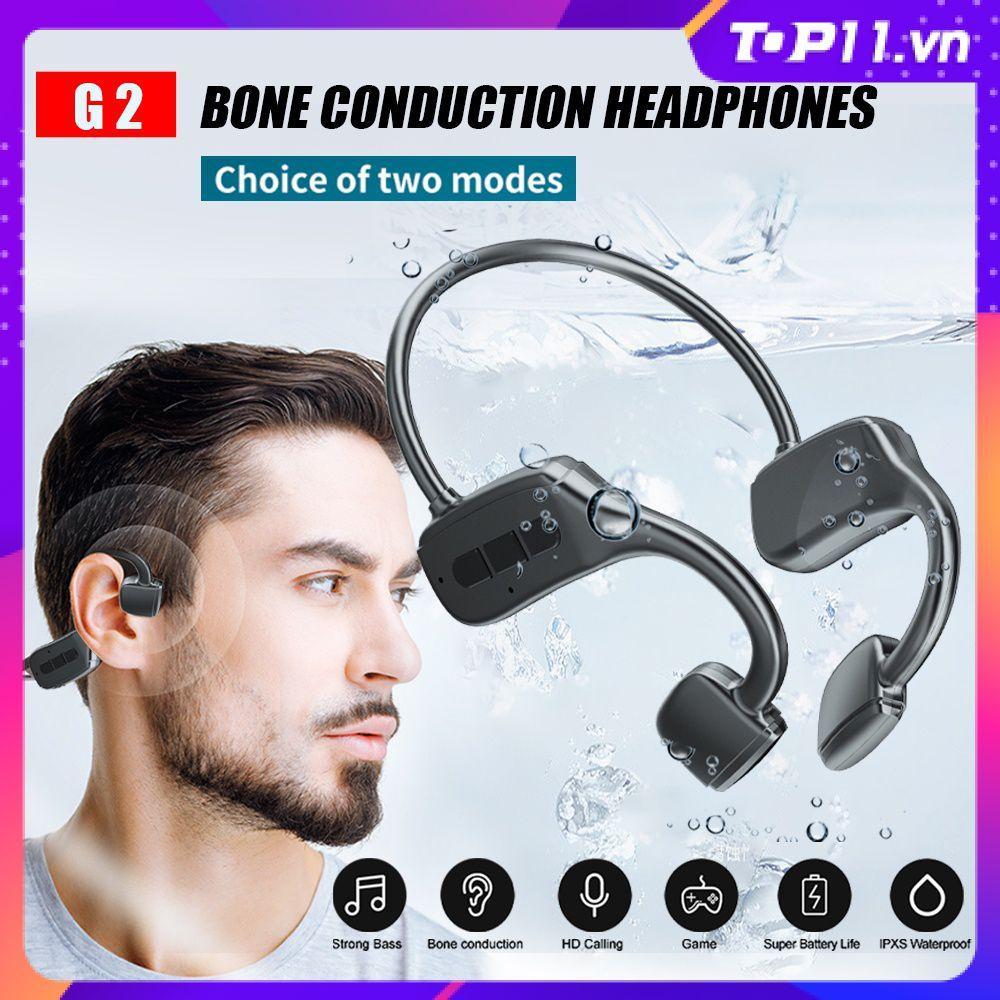 Tai Nghe Bluetooth G2 Truyền Âm Qua Xương Hỗ Trợ Thẻ Nhớ TF