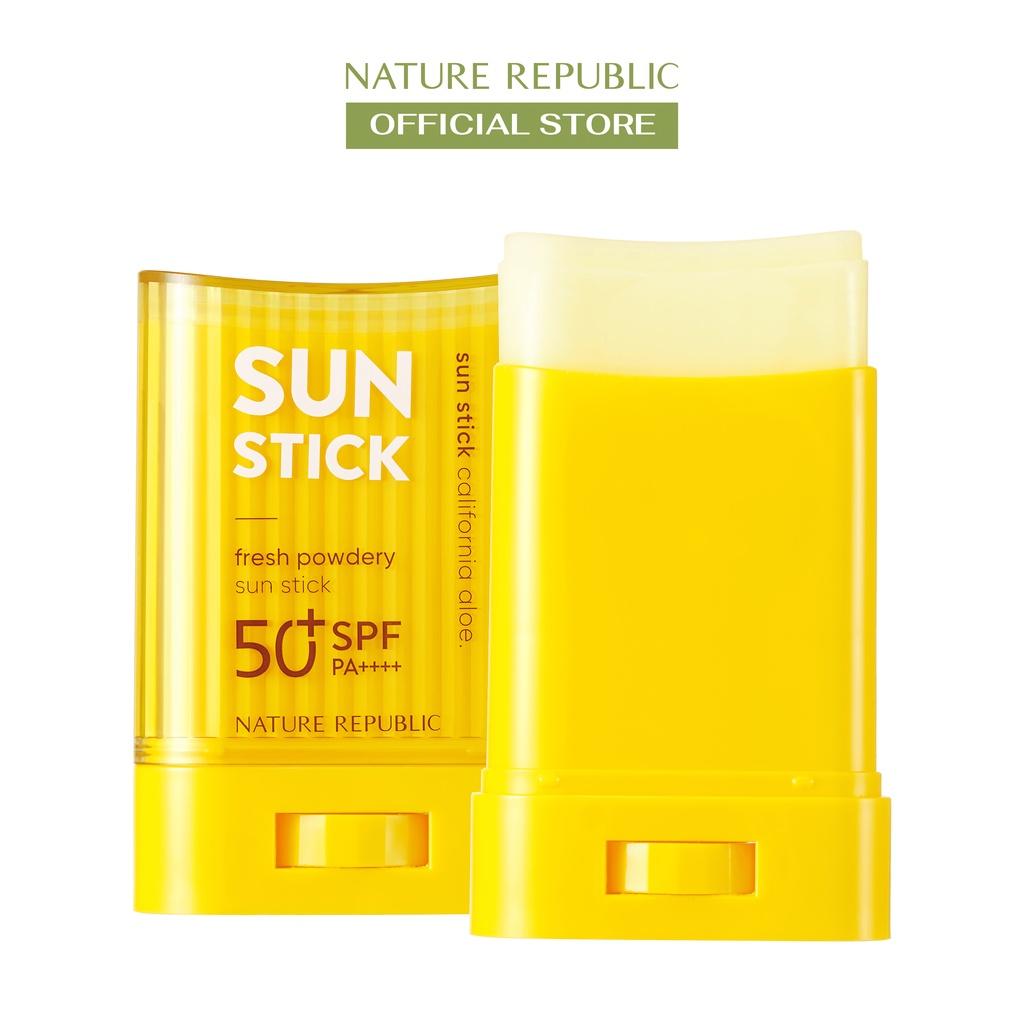 Nature Republic Sáp chống nắng California Aloe Fresh Powdery Sun Stick SPF50+PA++++ 24g
