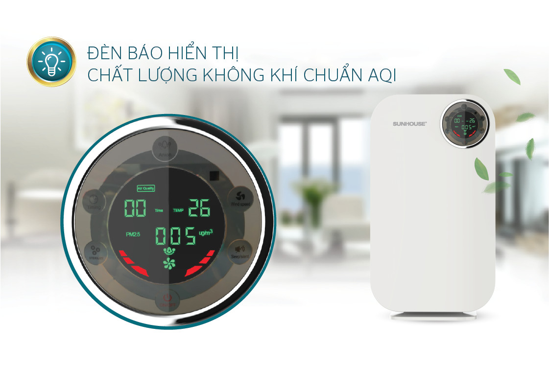 Máy Lọc Không Khí Sunhouse SHD-35AP9735 - Chính Hãng