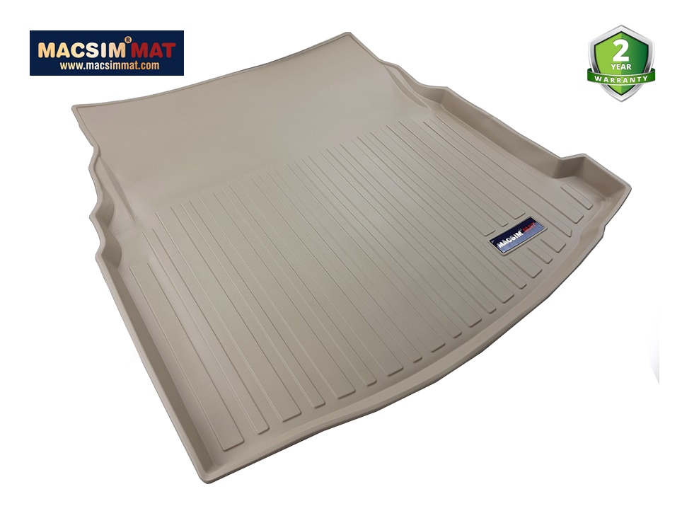 Thảm lót cốp xe ô tô Mercedes W213 2015-nay** nhãn hiệu Macsim chất liệu TPV cao cấp màu đen, màu be