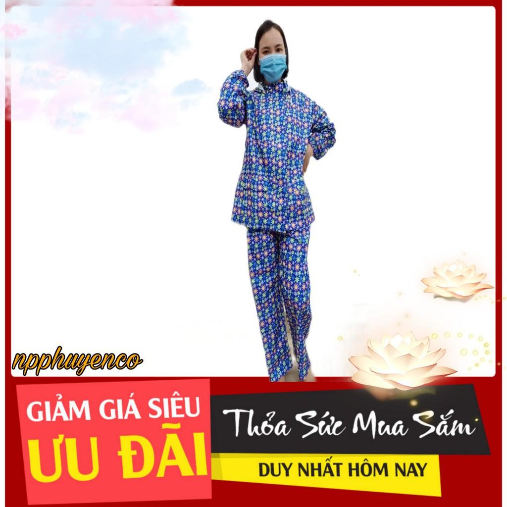 Bộ áo đi mưa CAO CẤP vài dù họa tiết nhiều màu . HÀNG SẴN - ĐƯỢC LỰA MẪU