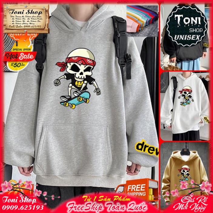 ÁO HOODIE DREW BỘ XƯƠNG LƯỚT VÁN In Pet Siêu Bền Đẹp (HD2815 - Kèm Video Ảnh Thật) (TONI SHOP)