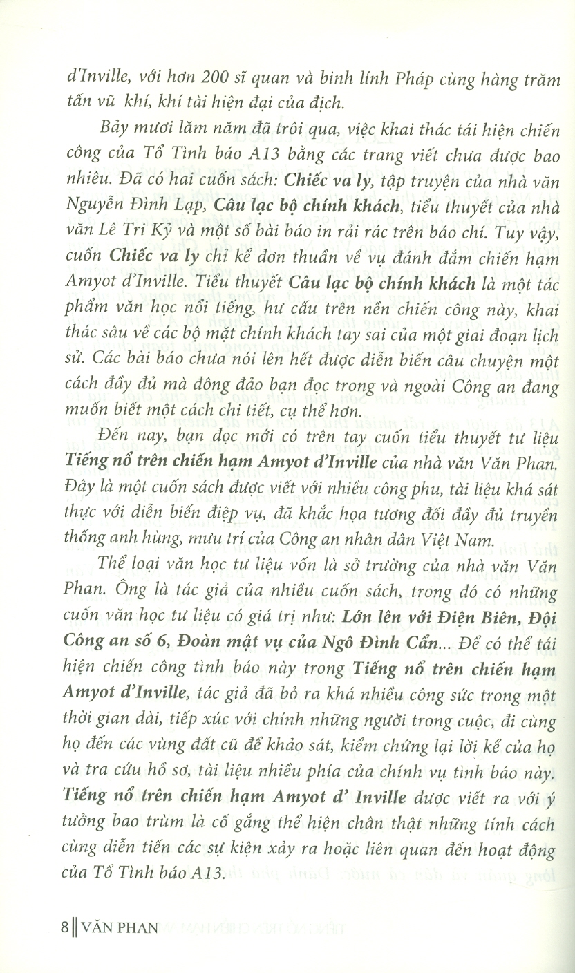 Tiếng Nổ Trên Chiến Hạm Amyot D'Invlle - Tiểu Thuyết