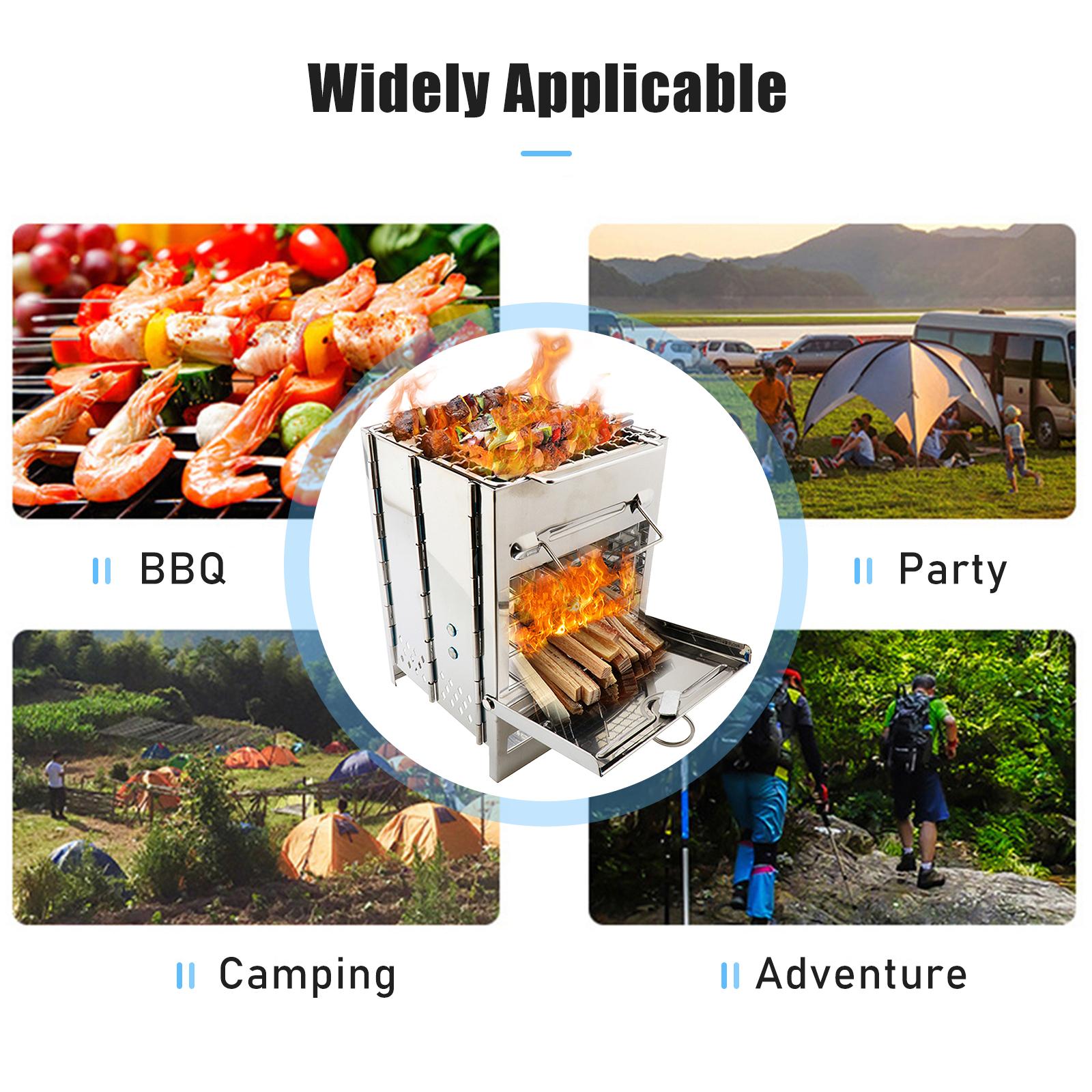 Bếp Nướng Có Thể Gập Lại Cho Du Lịch Có Túi Đựng