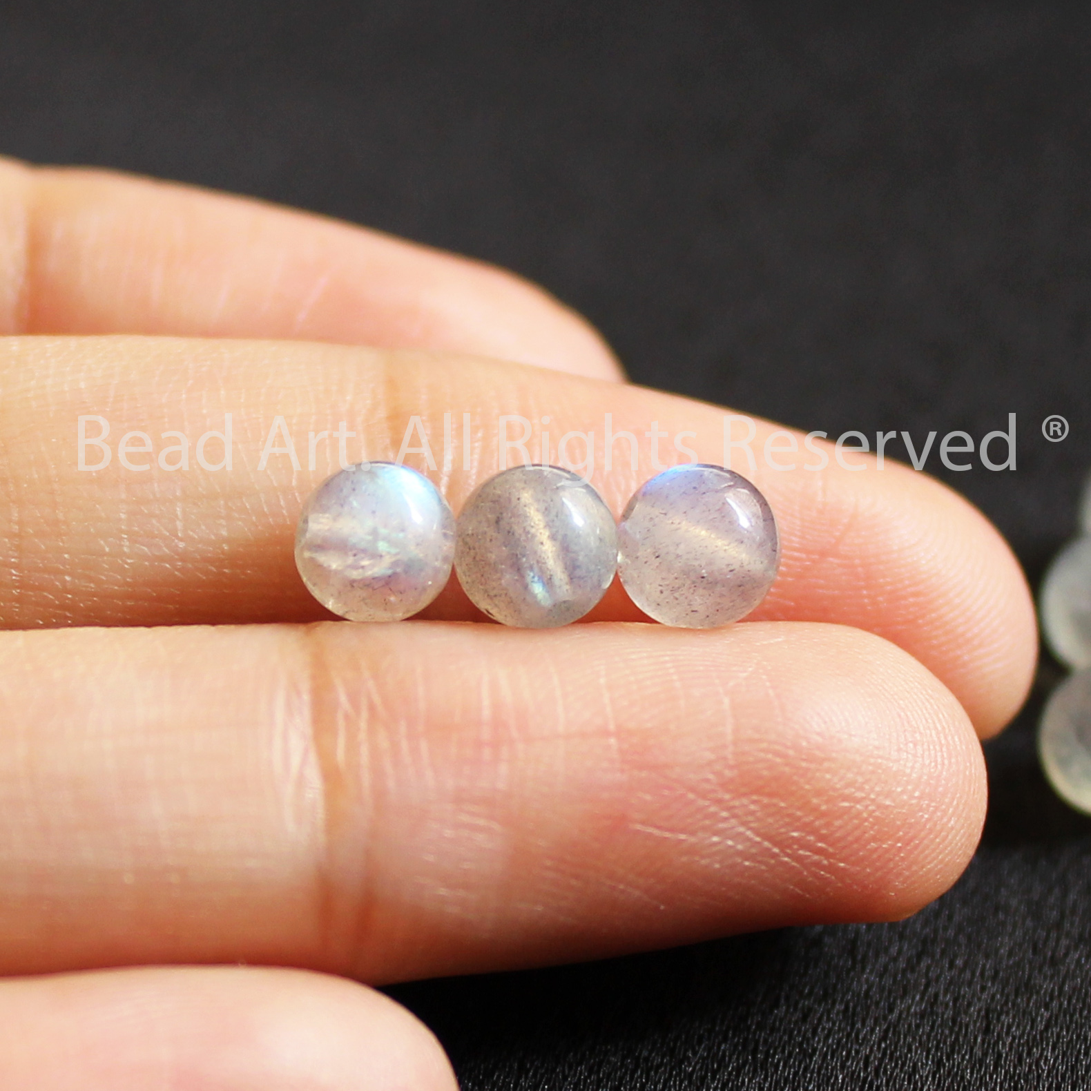 5 Hạt/ 10 Hạt] 5MM Hạt Đá Labradorite, Hắc Nguyệt Quang Ánh Cầu Vồng Tự Nhiên Loại AB, Đá Phối Vòng Tay Phong Thuỷ, Chuỗi Hạt, Trang Sức, Mọi Cung Mệnh - Bead Art