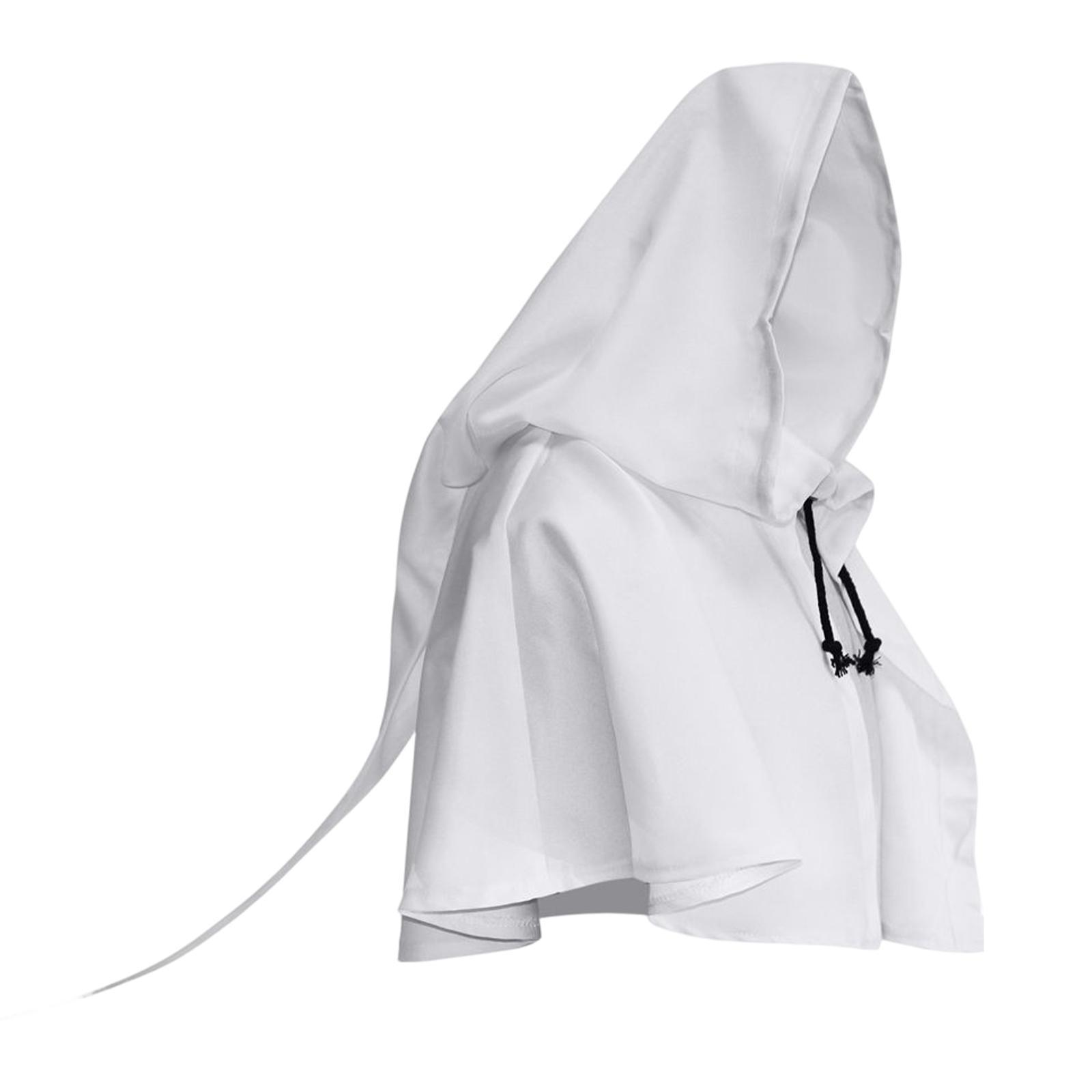 Halloween Cloak Priest Robe Cosplay Cape Gothic Hat Wizard Cloak Hooded Poncho for Adults