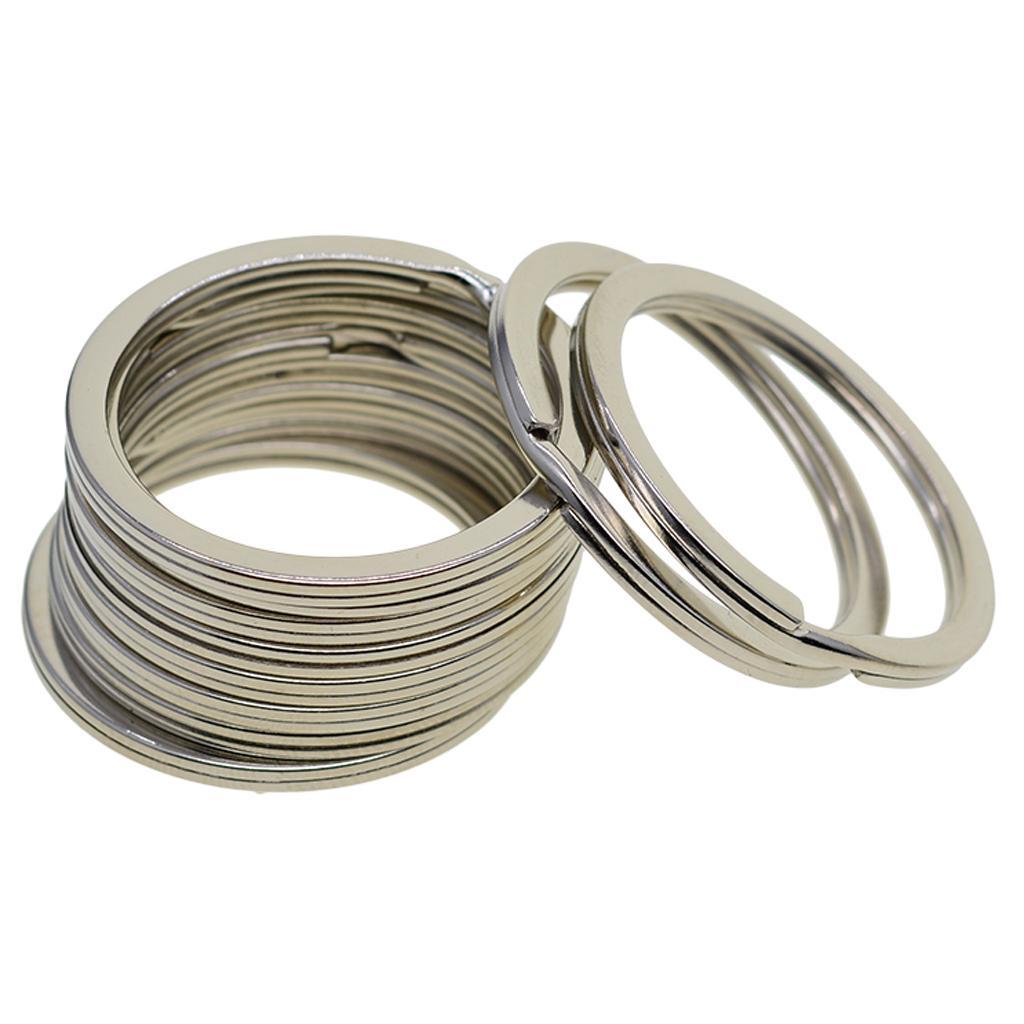 Various Split Key Rings Keys  Charms Clasp flat round circle clip 1