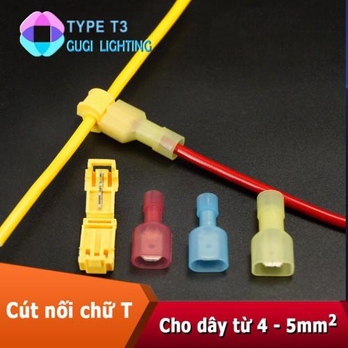 20 chiếc cút nối dây điện chữ T2, T3 phân nhánh dùng cho dây 0.75-5mm2