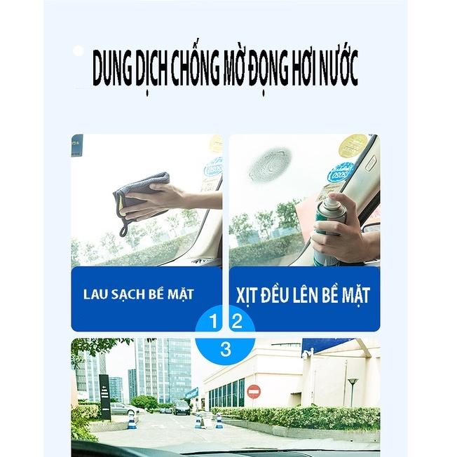 Dung dịch nano chống đọng nước, chống mờ kính xe - dung dịch chống bám nước hiệu ứng lá sen, chống bám nước