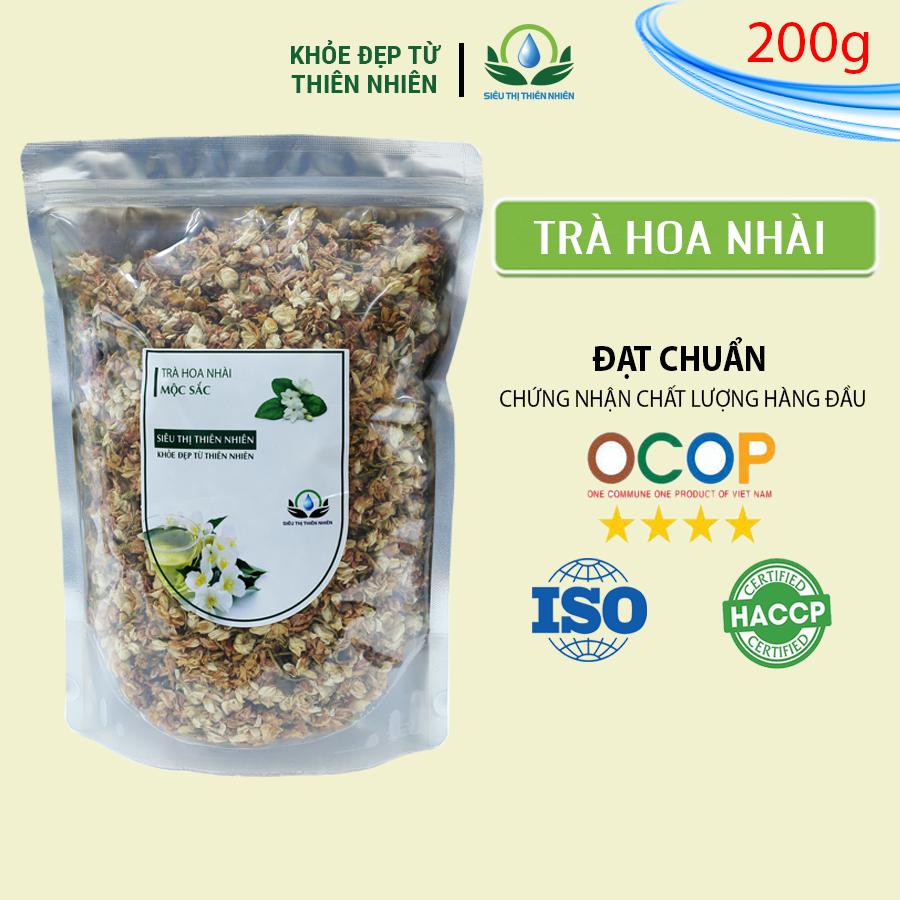 Trà Hoa Nhài Sấy Khô Mộc Sắc Nguyên Bông 200g