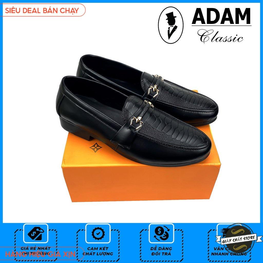 Giầy lười nam cao cấp họa tiết dập nổi, phù hợp phối đồ quần âu, áo sơ mi