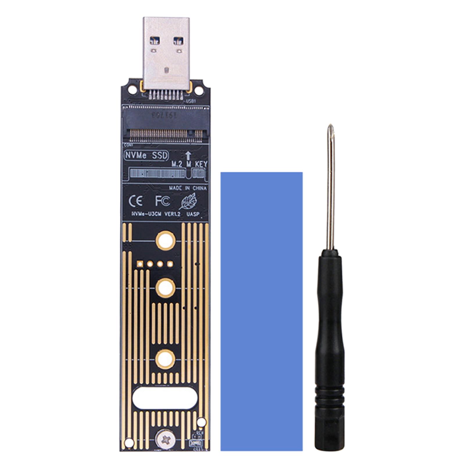 NVME to USB 3.1 Adapter Type A Card Converter Reader with Key B/Key B+M