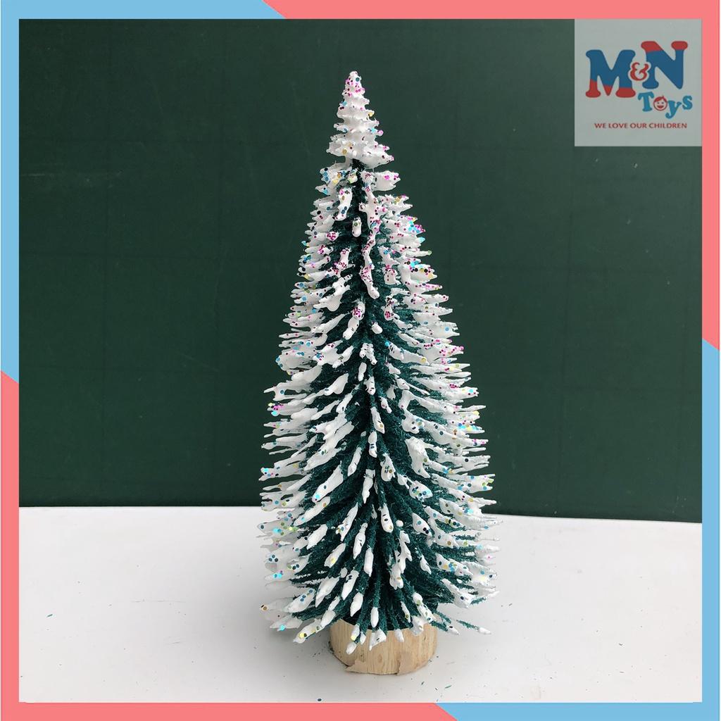 Cây thông Noel để bàn trang trí Giáng sinh cao 17cm