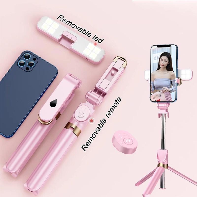 Gậy chụp ảnh selfie xoay được 360 độ có tripod và Bluetooth 1m