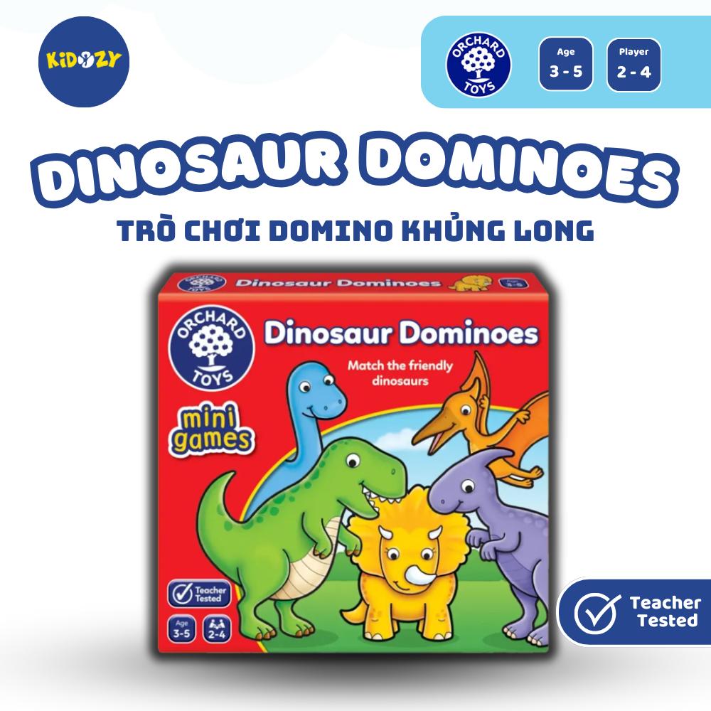 Trò chơi trí tuệ Dinosaur Dominoes giúp trẻ nhận dạng màu sắc và kỹ năng quan sát, ghi nhớ