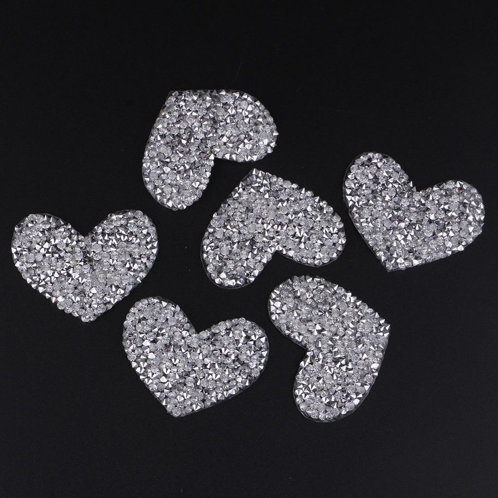 6x Rhinestone Sticker Sheet Applique for Handicrafts