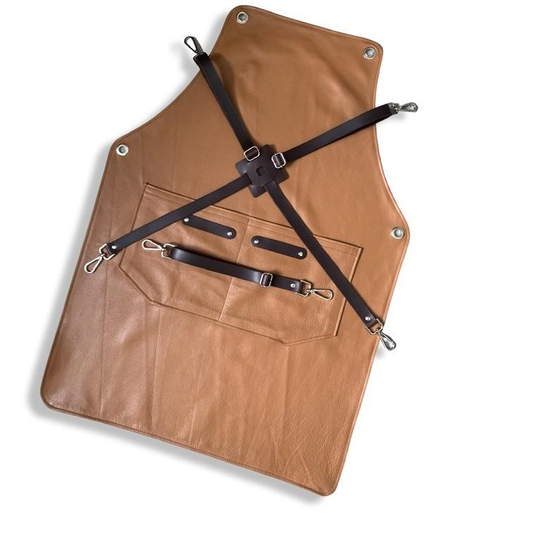 Tạp dề pha chế bằng da cao cấp Unisex của Junsleather dành cho Barista và Bartender