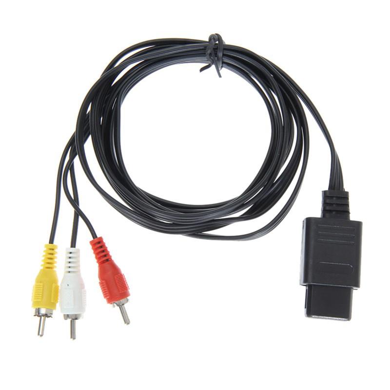 Dây cáp 1.8M 6FT AV TV RCA video cho N64 / 64 Game