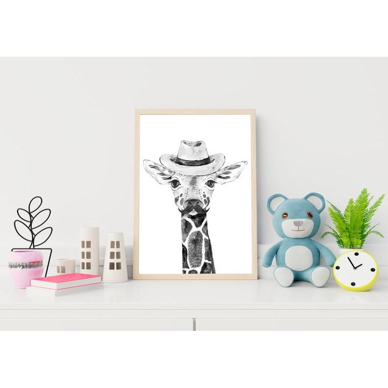 Tranh treo tường | Tranh cho bé-Baby Giraffe Poster 91 , tranh canvas giá rẻ