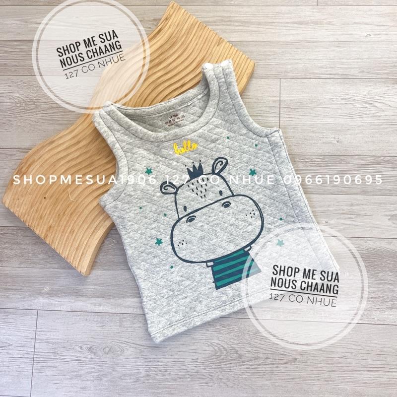 BAPBI Gile nỉ trần bông và gile nỉ cho bé( hình ảnh shop tự quay tự chụp)