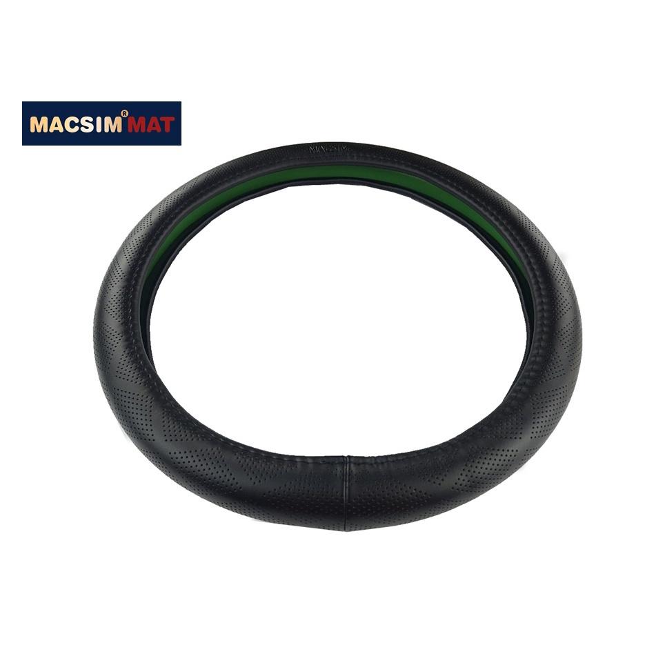 Bọc vô lăng cao cấp Macsim mã L632 chất liệu da thật - Khâu tay 100% size M