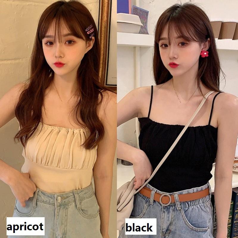 Áo 2 dây màu trơn thời trang nữ