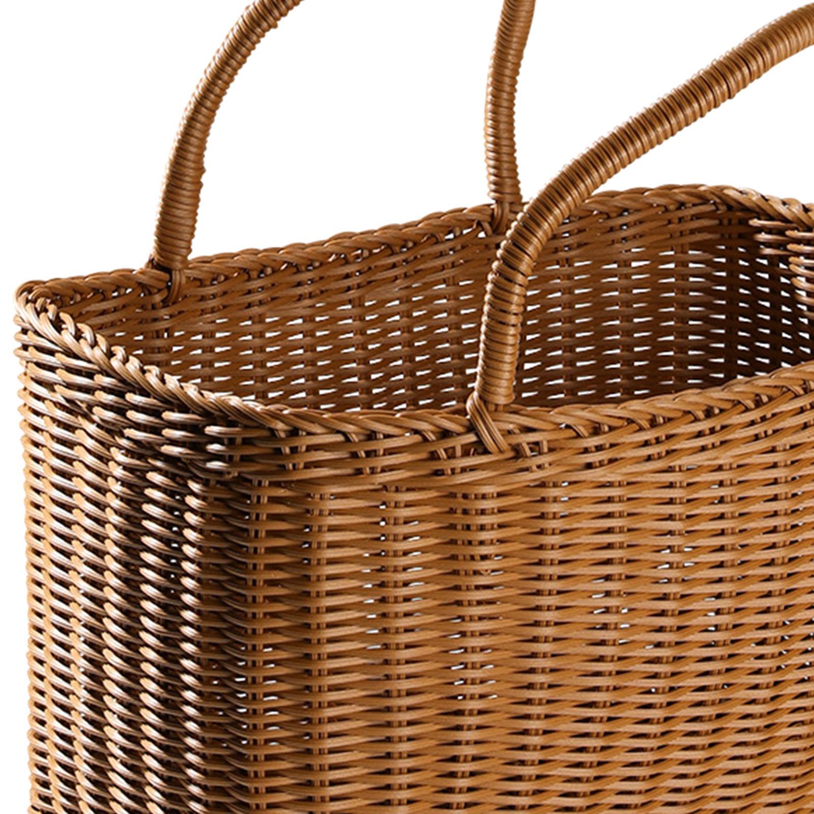 Kitchen Storage Basket with Handles Container Large