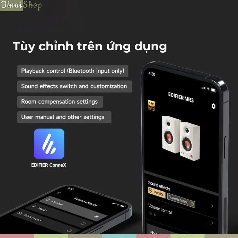 Edifier MR3 - Loa Kiểm Âm Hi-Res Audio, Bluetooth 5.4, Công Suất 36W Cho Sản Xuất Âm Thanh, Nghe Nhạc- Hàng chính hãng