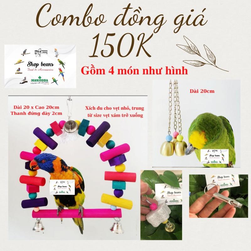 Combo đồng giá 150k đồ chơi cho vẹt