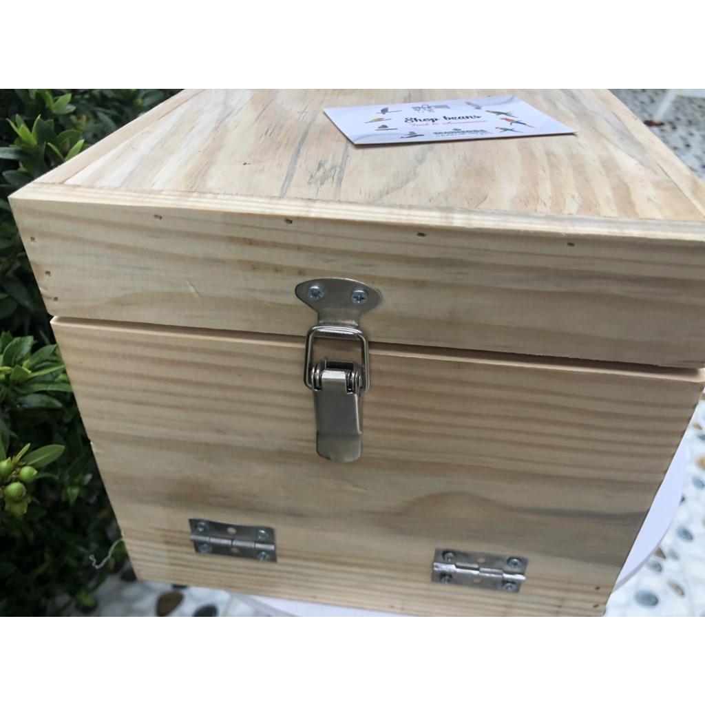 Tổ gỗ đẻ có hộc dành cho vẹt cock, greencheck,....