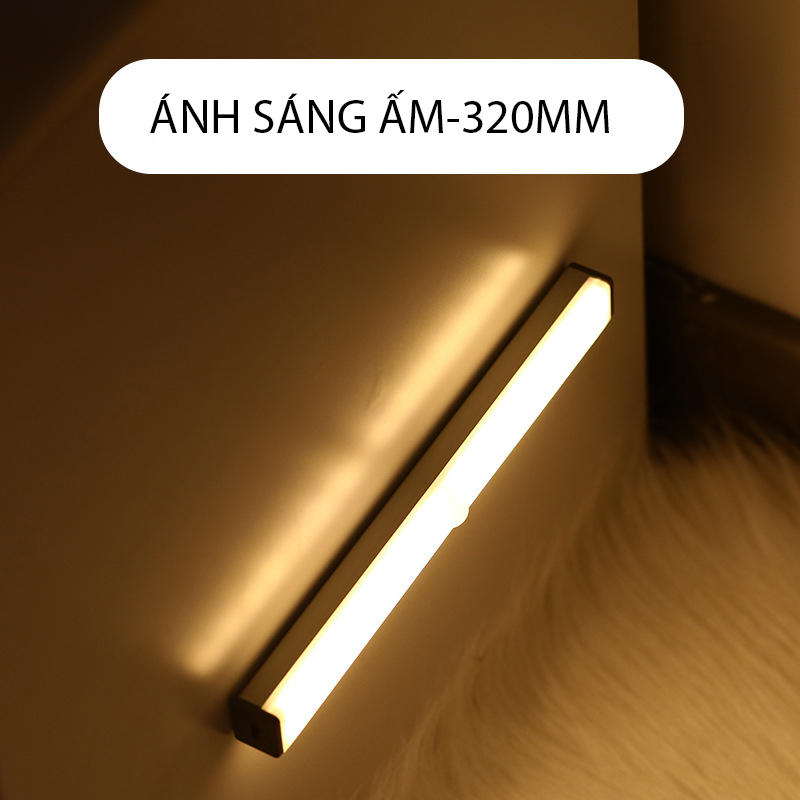 Đèn Leb Tích Điện Thông Minh Gắn Tủ Quần Áo, Hành Lang, Phòng Ngủ-Nhiều Kích Cỡ