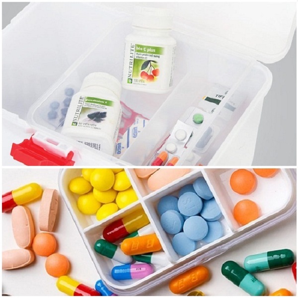 Combo 2 Hộp đựng thuốc chuyên dụng gia đình nhựa PP