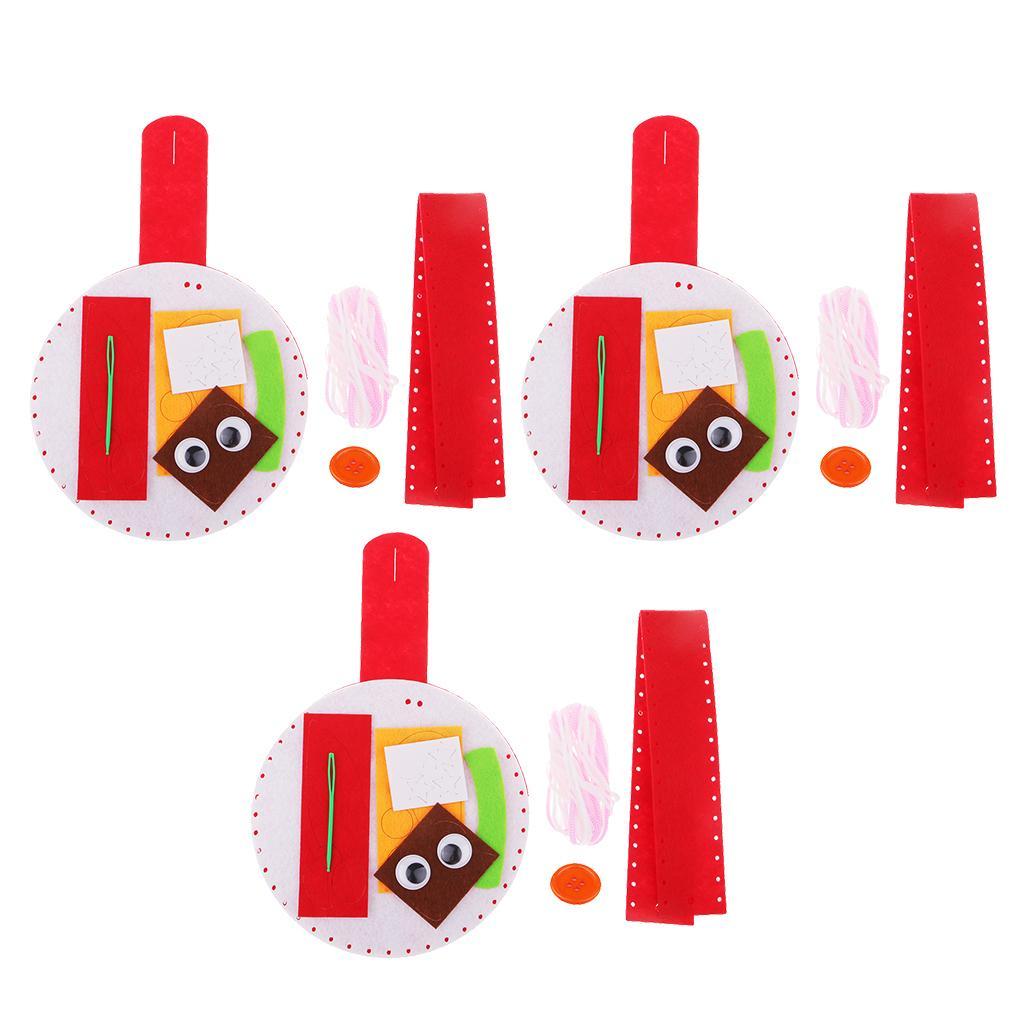 DIY Handmade Christmas Gift Bag Needle Felting Kit for Children Kids Crafts
