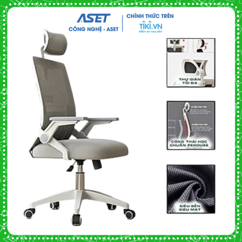 Ghế Xoay Văn Phòng TANNI Premium 01, Ghế Làm Việc Công Thái Học Cao Cấp