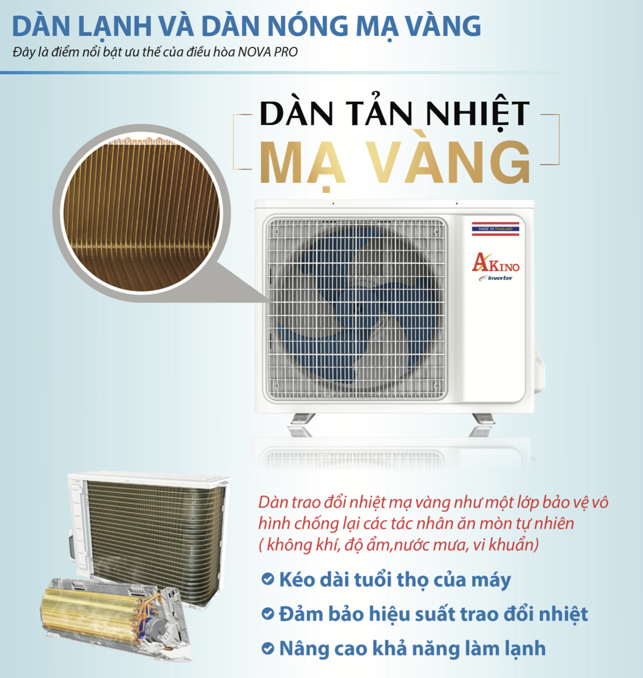 ĐIỀU HOÀ KHÔNG KHÍ ÂM TRẦN 3HP AKINO ID-CA28FST1FA-28000BTU-Hàng Chính Hãng-