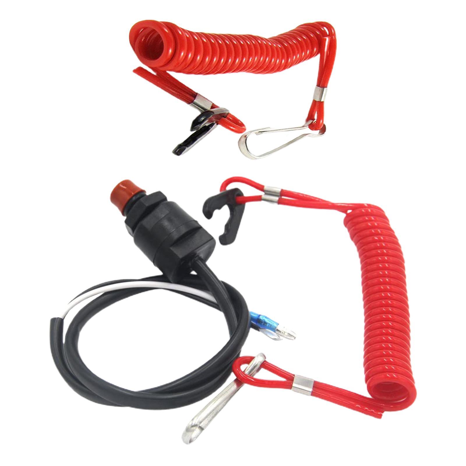Boat Outboard Motor Emergency Safety Engine Stop Switch  for