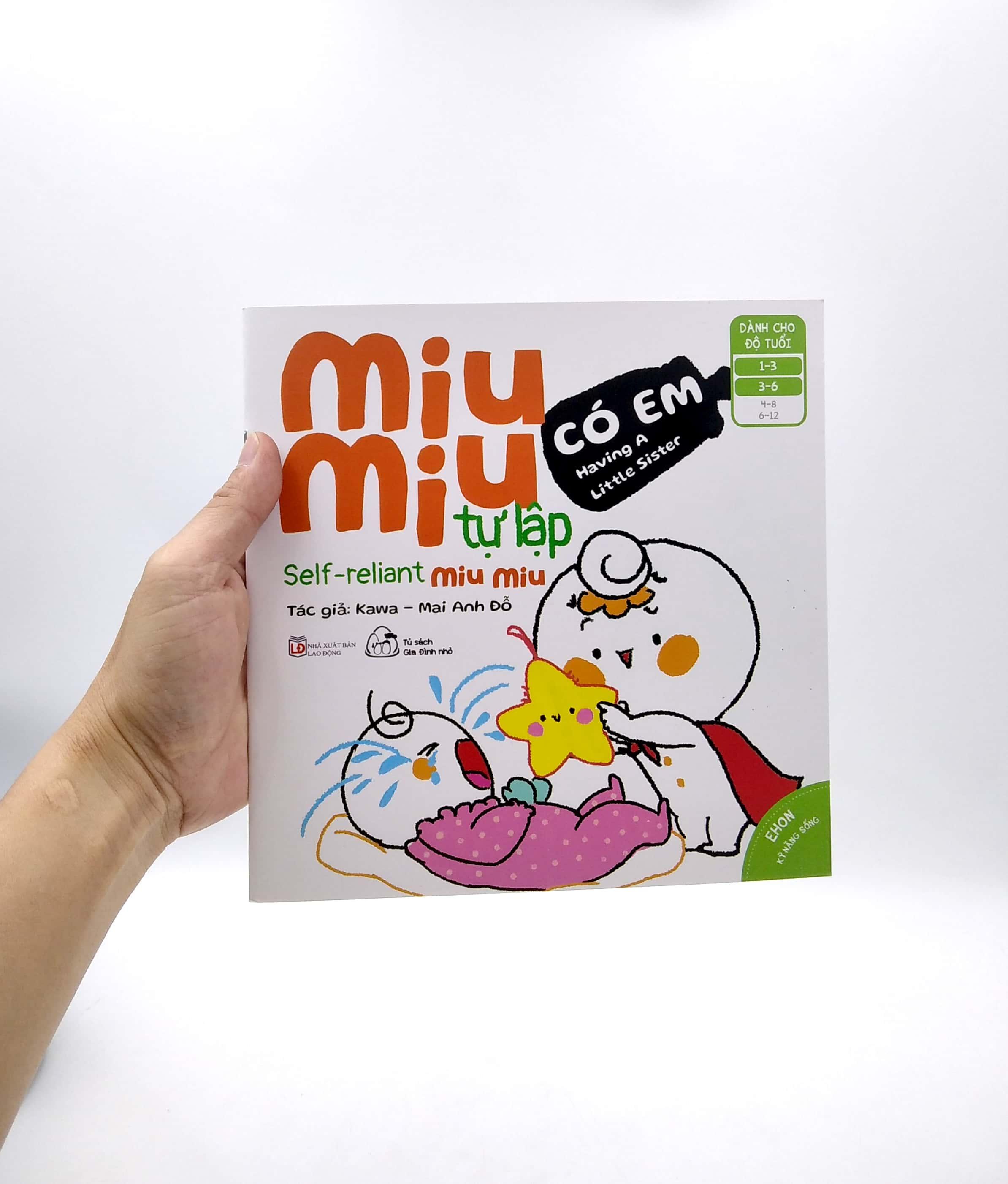 Sách Ehon Miu Miu Tự Lập Phần 2 Song Ngữ - Có Em