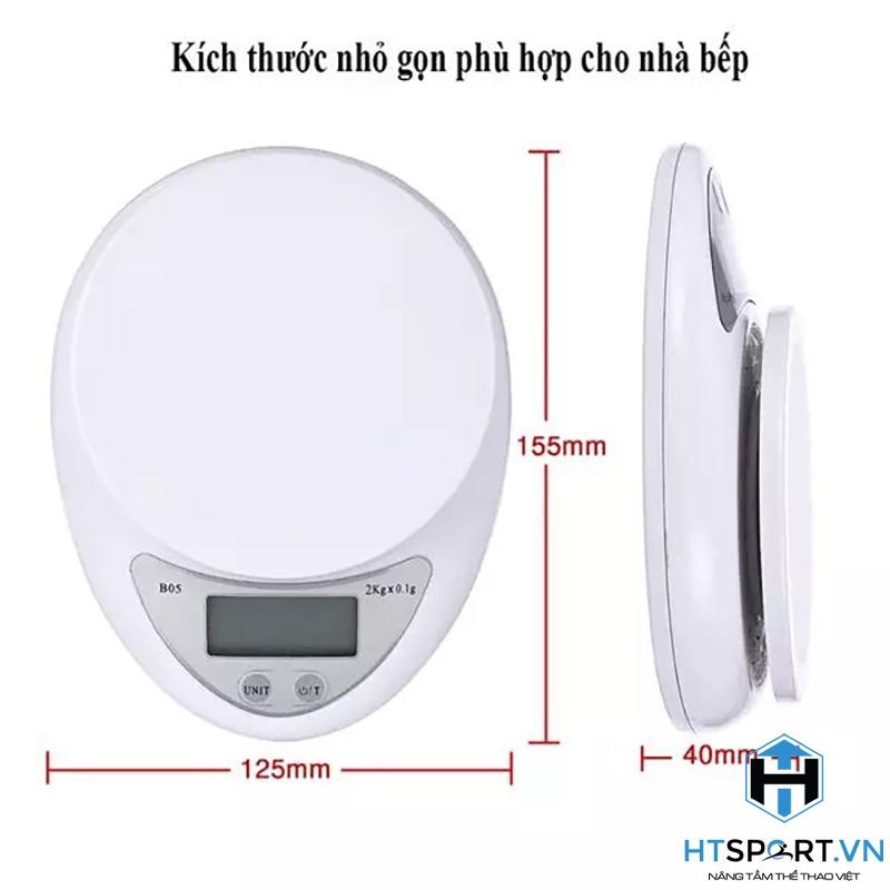 Cân Điện Tử Mini Để Bàn, Cân Thực Phẩm B05 Tiểu Ly Nhà Bếp 5KG