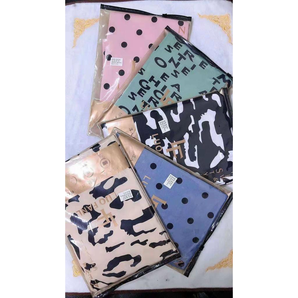 Áo giữ nhiệt nữ cổ 3 phân họa tiết sang chảnh hàng Quảng Châu vừa cập bến - Áo thun dài tay mùa thu siêu ấm