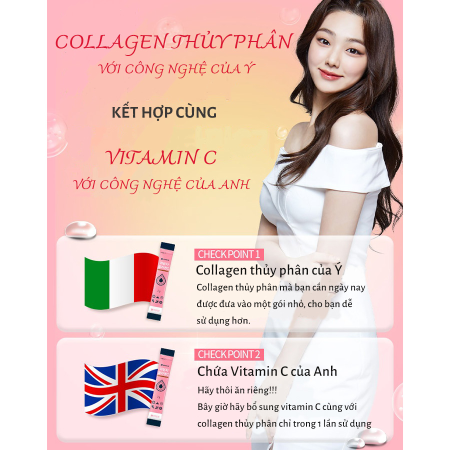 Bột Collage hỗ trợ làm đẹp da chống lão hóa  Nature Dream Small Molecule Collagen - C Powder