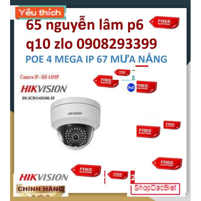 camera IP hikvision có Poe DS-2CD1143G0E-IF   ● Camera 4MP