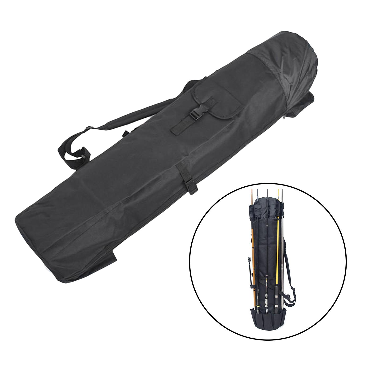 Waterproof Fishing Tackle Bag Fishing Rods Holder Travel Reel Carry Case