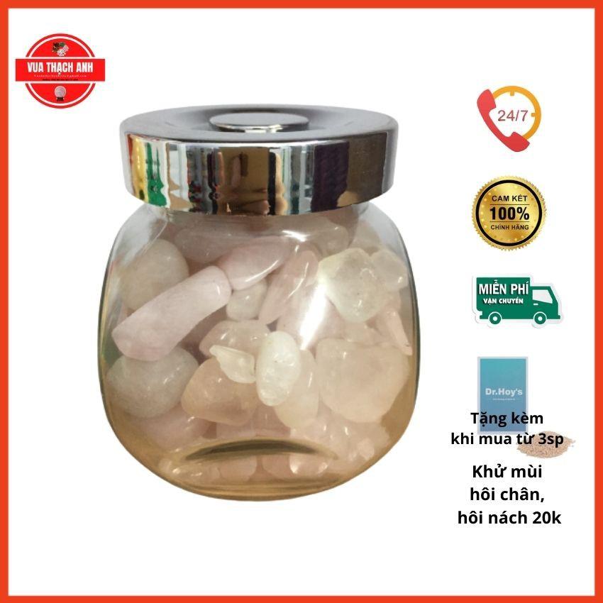 Lọ đá hồng phong thủy loại to 600g