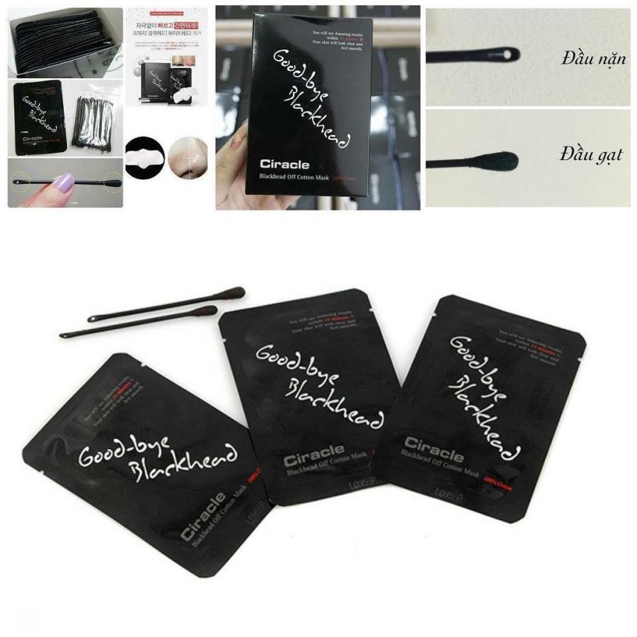 Bộ 5 Mặt nạ đẩy mụn đầu đen Ciracle Blackhead Off Cotton Mask 5ml x5
