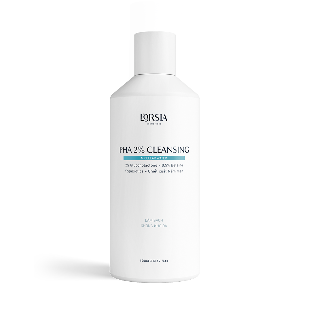 Nước tẩy trang L'orsia YogaBiotics sạch sâu, không khô da, không cay mắt 2% PHA 400ml