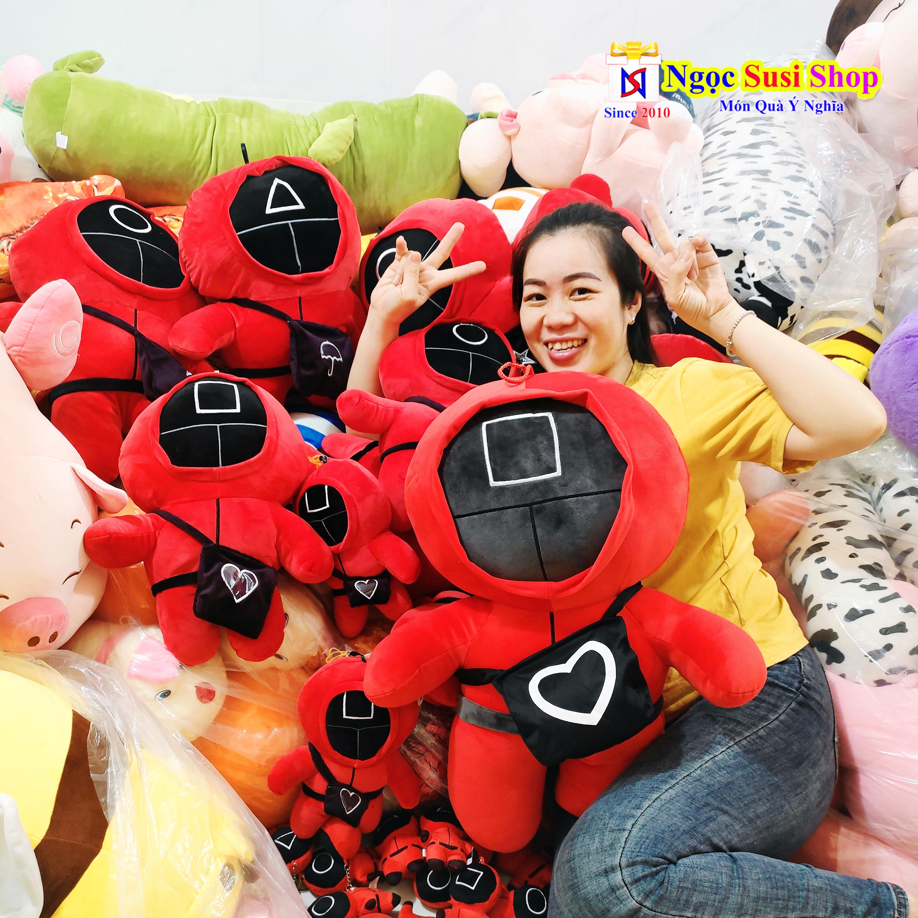 GỐI ÔM SQUID GAME TRỎ CHƠI CON MỰC