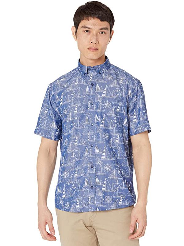 Áo Sơ Mi Nam Tay Ngắn Age Of Wisdom Silky Short Sleeve Print Shirt - SIZE M