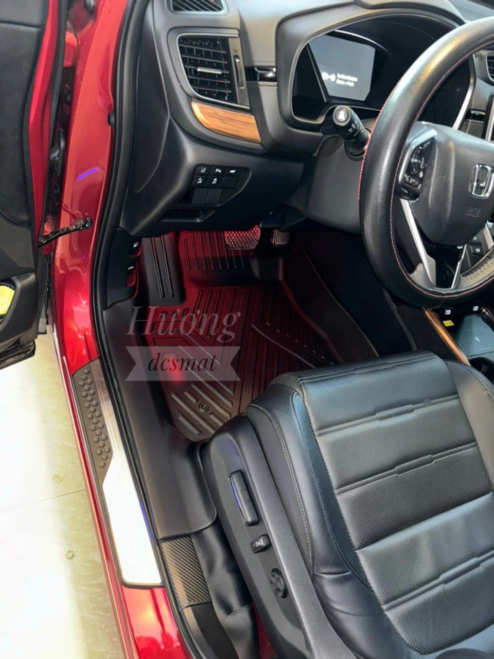 Thảm lót sàn full viền cho xe Honda CRV 2018 đến 2023 , chất liệu TPE cao cấp ( 3 hàng ghế)