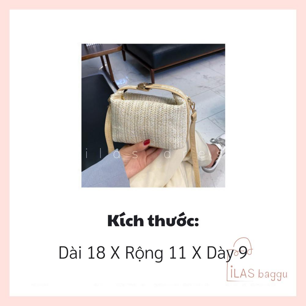 Túi Cói Đeo Chéo LILAS Baggu Vintage Công Sở