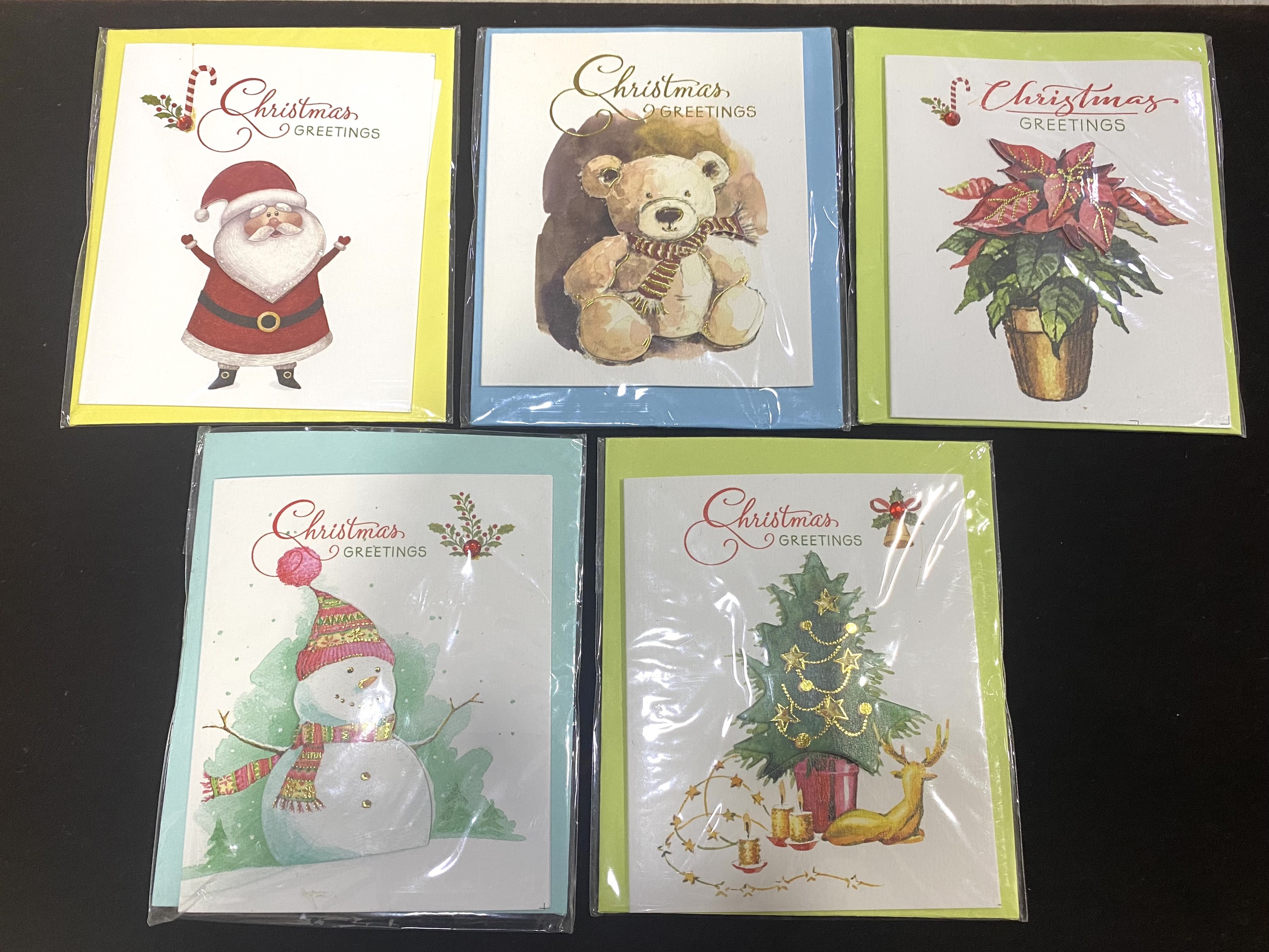 Combo 5 thiệp Noel trang trí 3D - size NA1